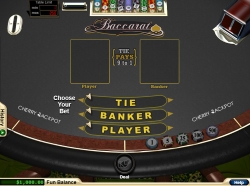 playing Baccarat at Cherry Jackpot casino